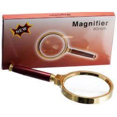 Лупа (Magnifier 80мм) коричневая упаковка
